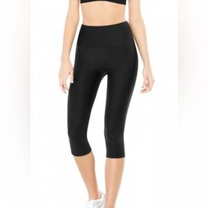 SPANX Leggings Womens M Booty Boost Active Knee High Waisted Black M